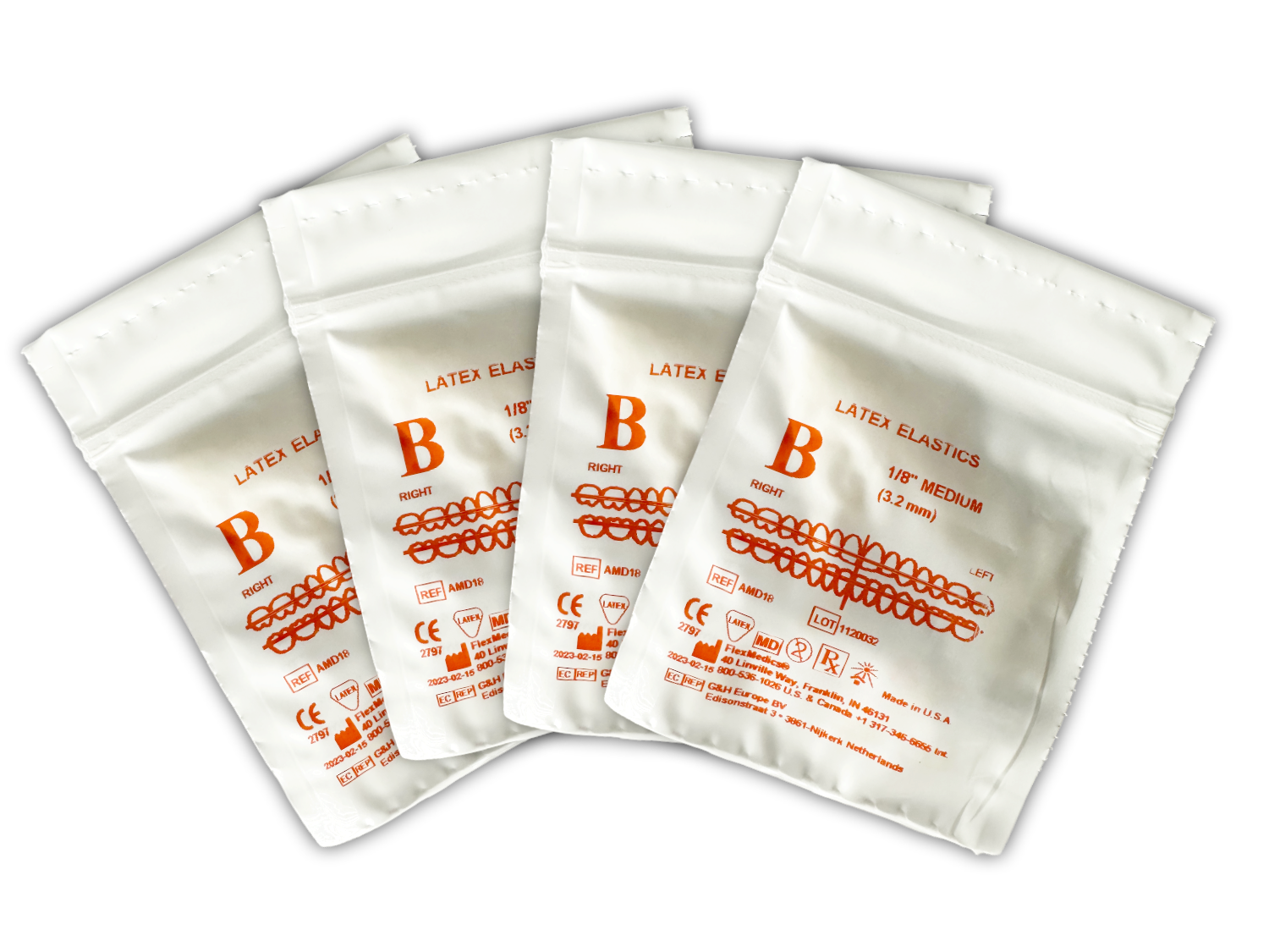 INTRAORALE GUMMIRINGE 1/8 medium 4,5 oz. (127 gr.) klar, 100x100 Pack INTRAORALE GUMMIRINGE 1/8 medium 4,5 oz. (127 gr.) klar, 100x100 Pack