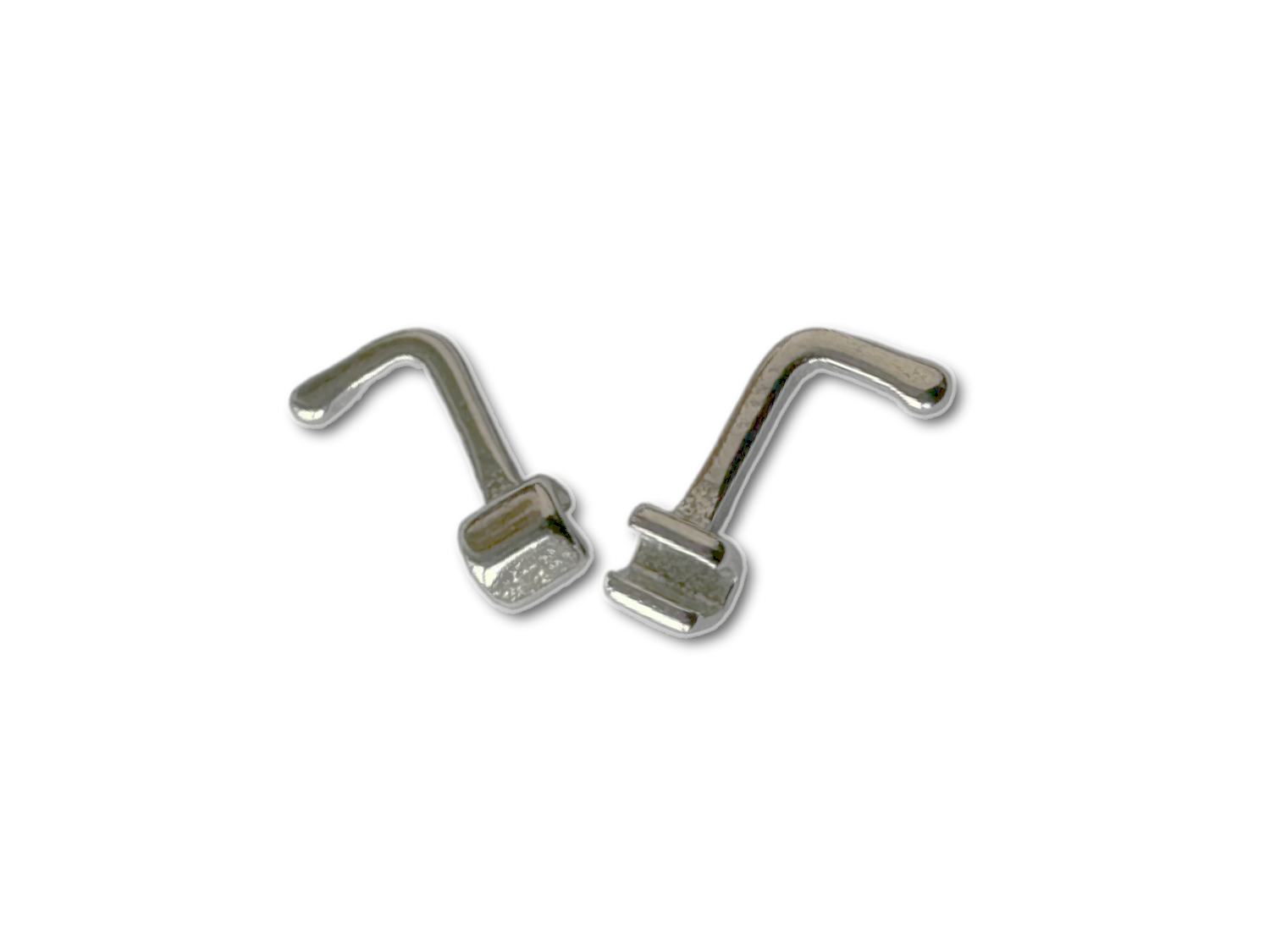 Crimpable Hooks gebogen links offen 4.2mm .018 & .022 Crimpable Hooks gebogen links offen 4.2mm .018 & .022