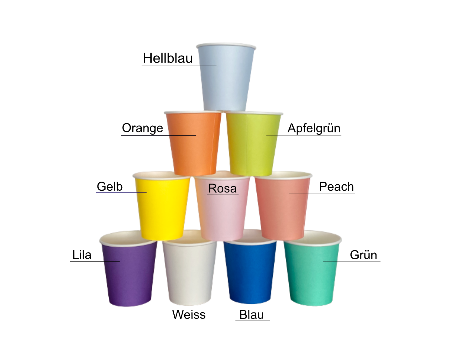 becher Mundspülbecher aus Papier Einwegbecher 200ml 7 Oz. Pappbecher 100 Stück weiss