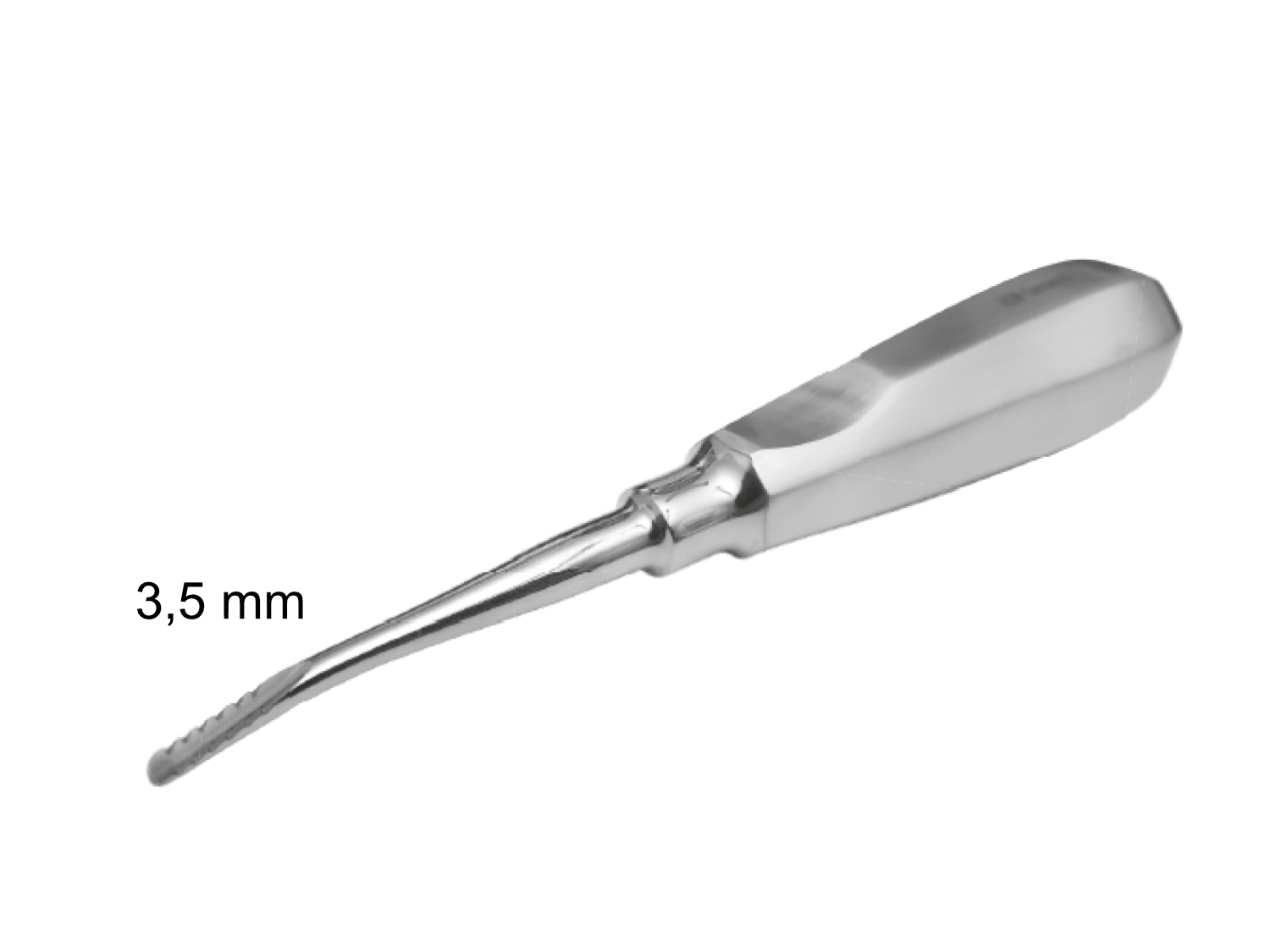 Wurzelheber mit Widerhaken 3,5 mm Lindo-Levien gebogen
