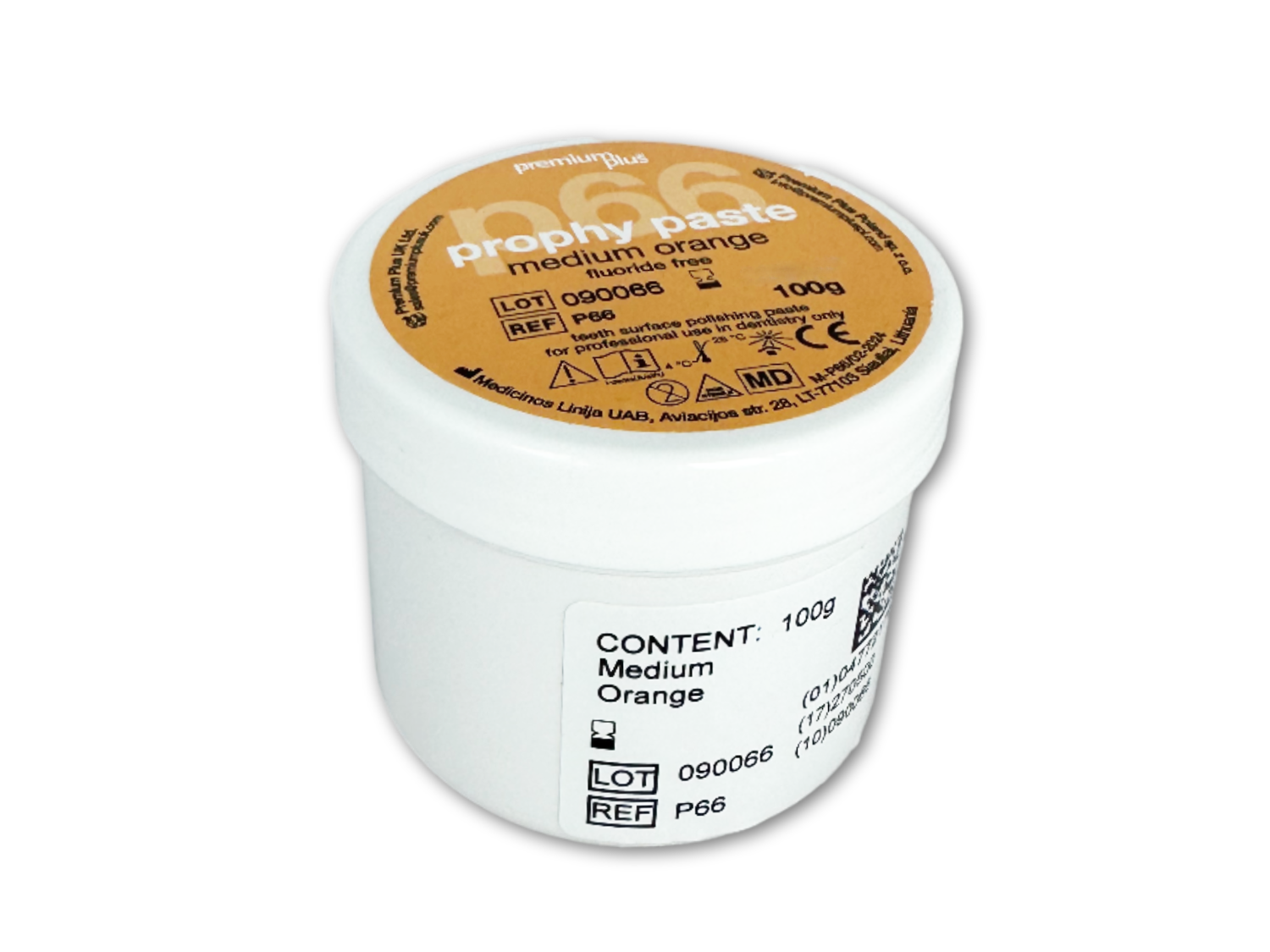 Polierpaste P66 Prophylaxepaste medium orange Fluoridfrei Polierpaste P66 Prophylaxepaste medium orange Fluoridfrei