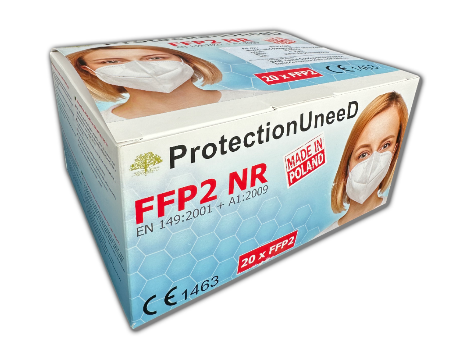 FFP2 Schutzmasken Mundschutz weiss 20 Stück /Pack