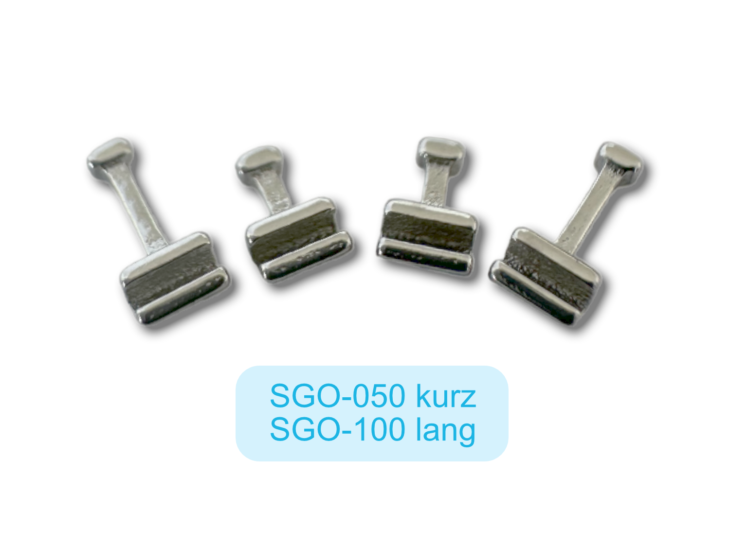 Crimpable Hooks gerade offen lang 4mm .018 & .022 Crimpable Hooks gerade offen lang 4mm .018 & .022