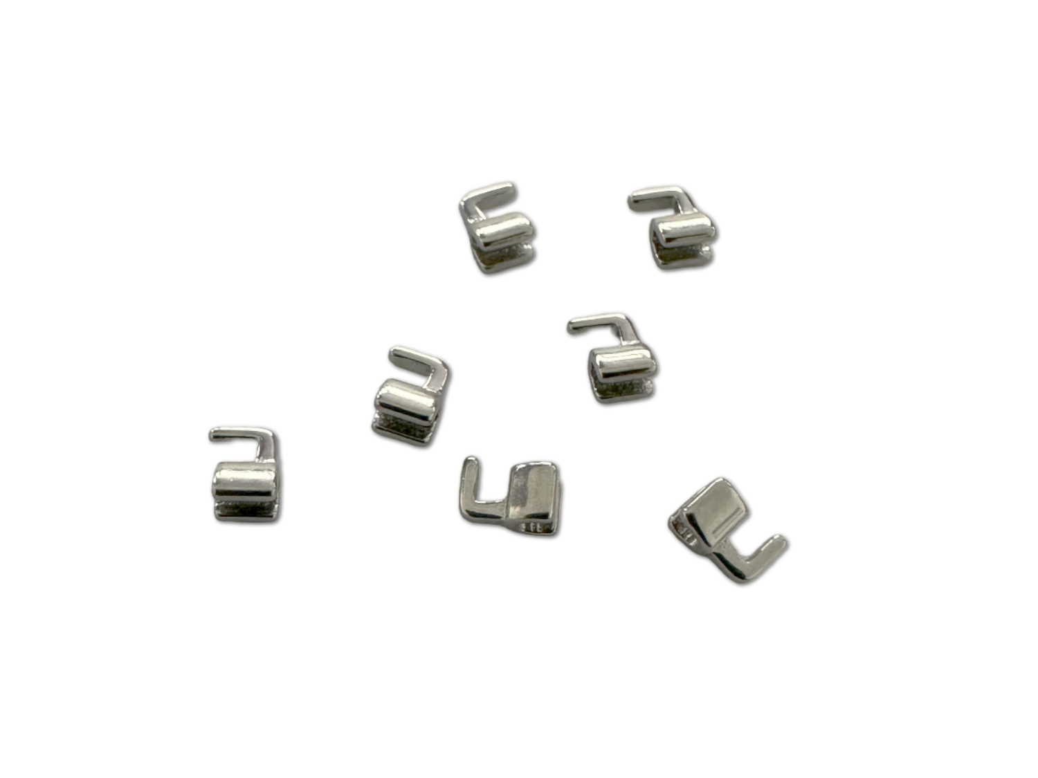 Universal Crimpable Hooks 2mm gebogen offen rechts Universal Crimpable Hooks 2mm gebogen offen rechts