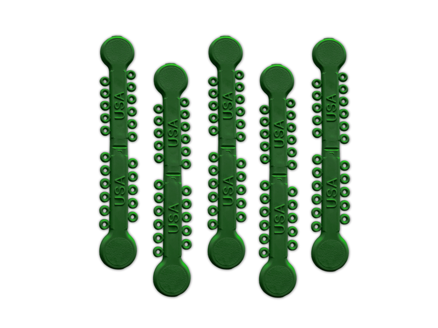 ELASTISCHE LIGATUREN Grün, Stick (Inhalt 1008 Stück)