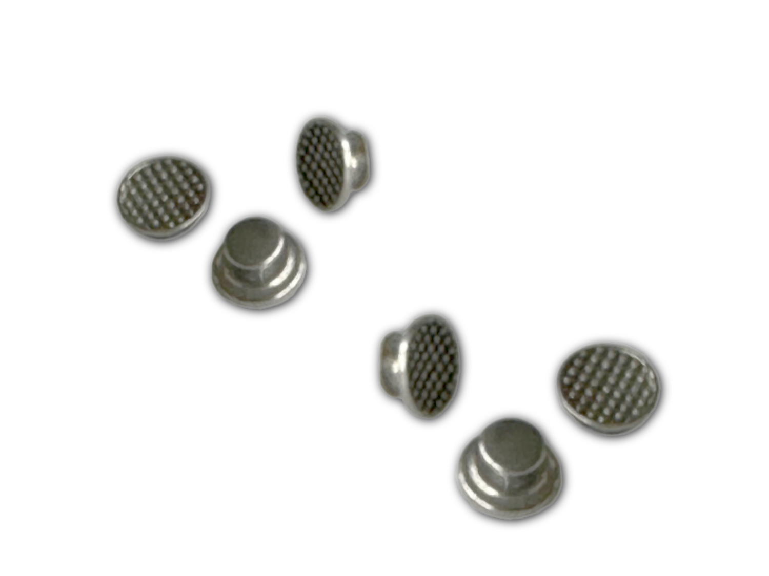Eco Buttons aus Metall Knöpfchen rund 