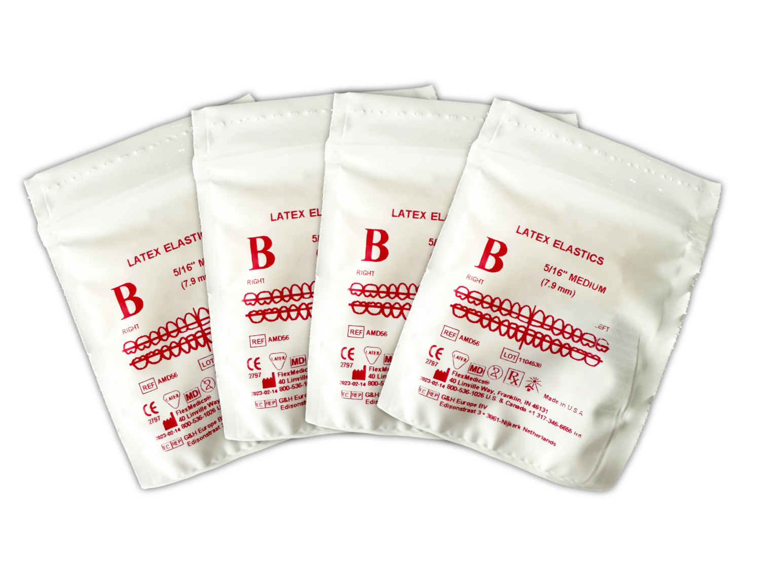 INTRAORALE GUMMIRINGE 5/16 medium 4,5 oz. (127 gr.) klar, 100x100 Pack INTRAORALE GUMMIRINGE 5/16 medium 4,5 oz. (127 gr.) klar, 100x100 Pack
