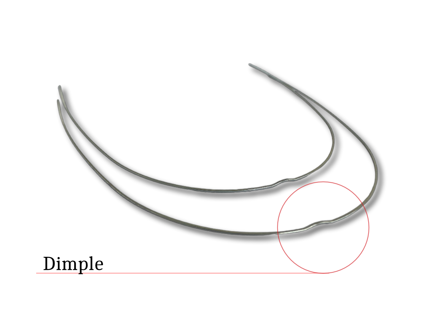 NICKEL-TITAN BÖGEN MIT DIMPLE,Rundbögen .012 OK, Euroform I (25 Stück/Pack)