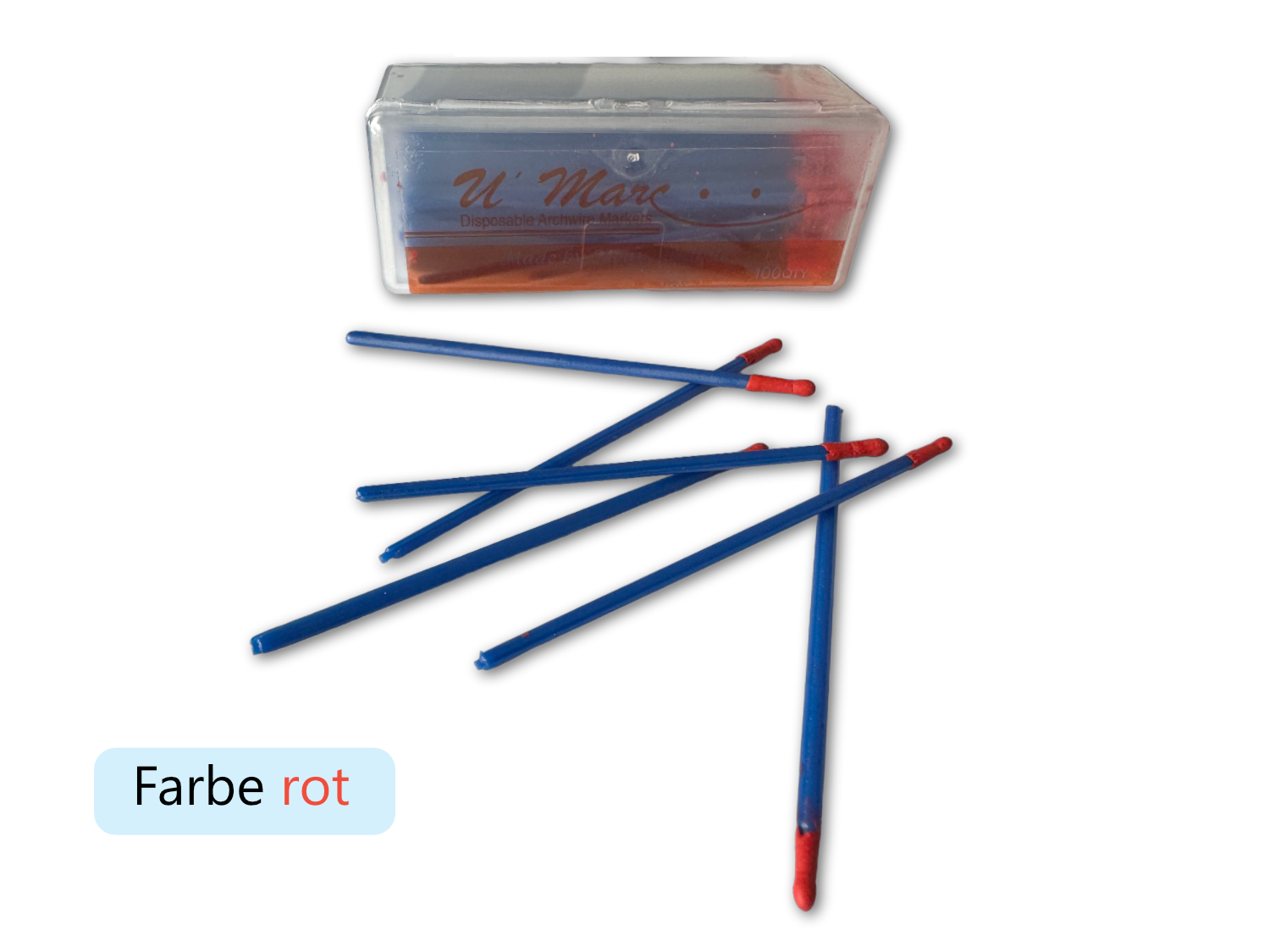 Markierungsstifte Rot 100 Stück Markierungsstifte Rot 100 Stück