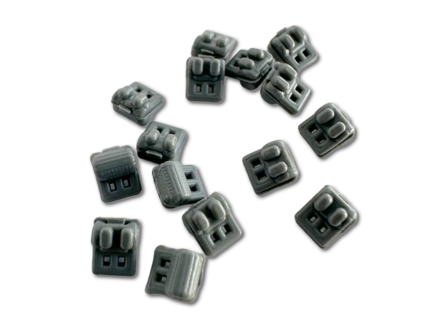 Rotations-Wedges - grau - lose 100 Stück/Pack Rotations-Wedges - grau - lose 100 Stück/Pack