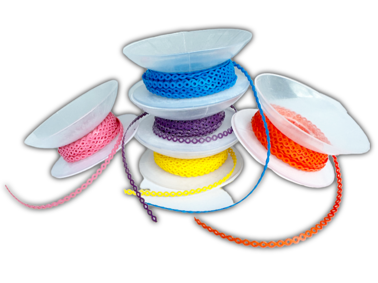 ELASTISCHE KETTE Gelb, lang (Spule mit 4,5 m) ELASTISCHE KETTE Gelb, lang (Spule mit 4,5 m)