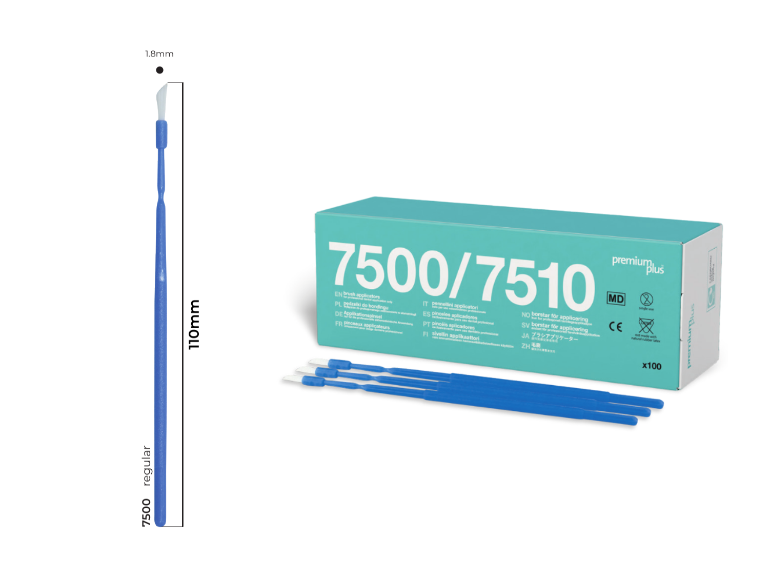 Applikationspinsel Primer Pinsel lang, ca. 11cm, Regular Applikationspinsel Primer Pinsel lang, ca. 11cm, Regular