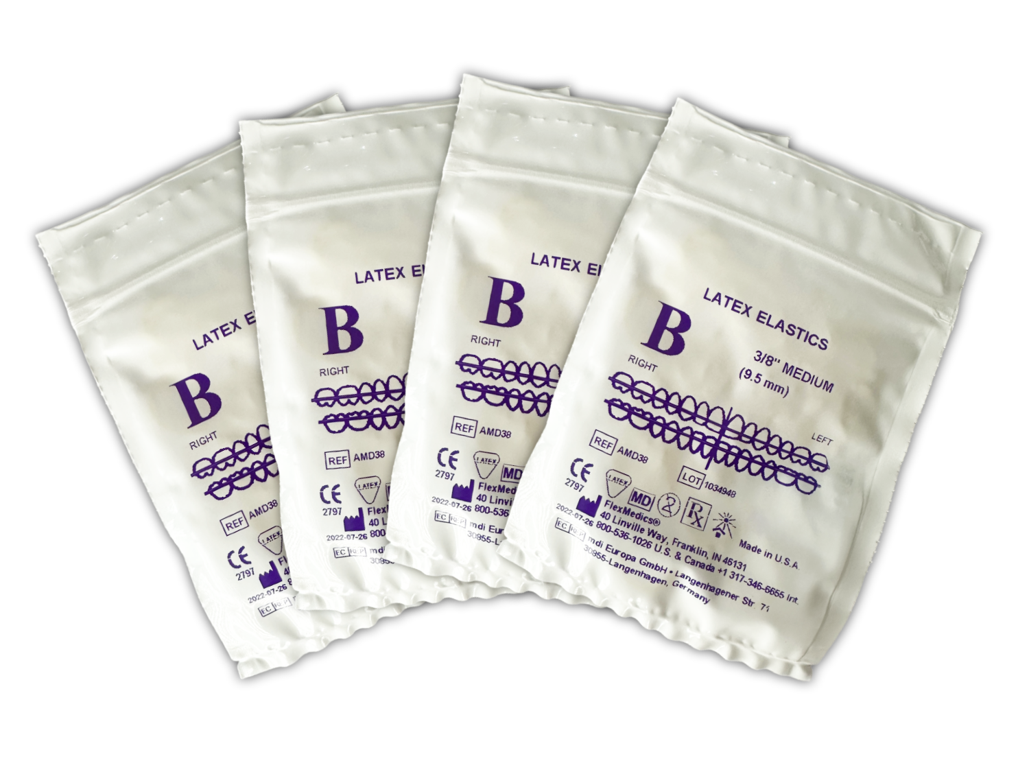 INTRAORALE GUMMIRINGE 3/8 medium 4,5 oz. (127 gr.) klar, 100x100 Pack INTRAORALE GUMMIRINGE 3/8 medium 4,5 oz. (127 gr.) klar, 100x100 Pack