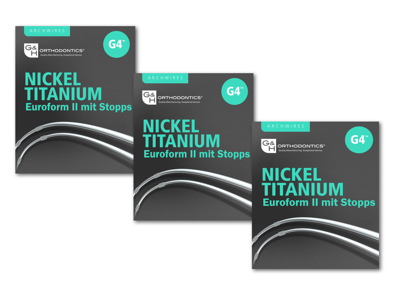 NICKEL-TITAN BÖGEN EUROFORM II mit Stopps Oberkiefer .013