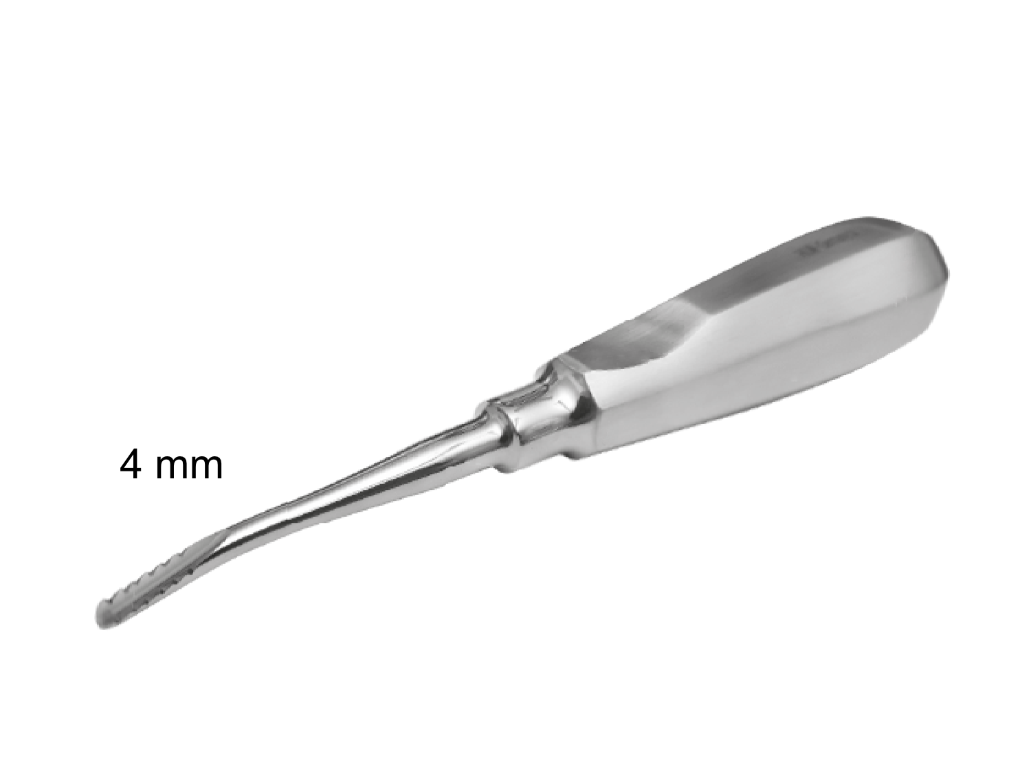 Wurzelheber mit Widerhaken 4 mm Lindo-Levien gebogen