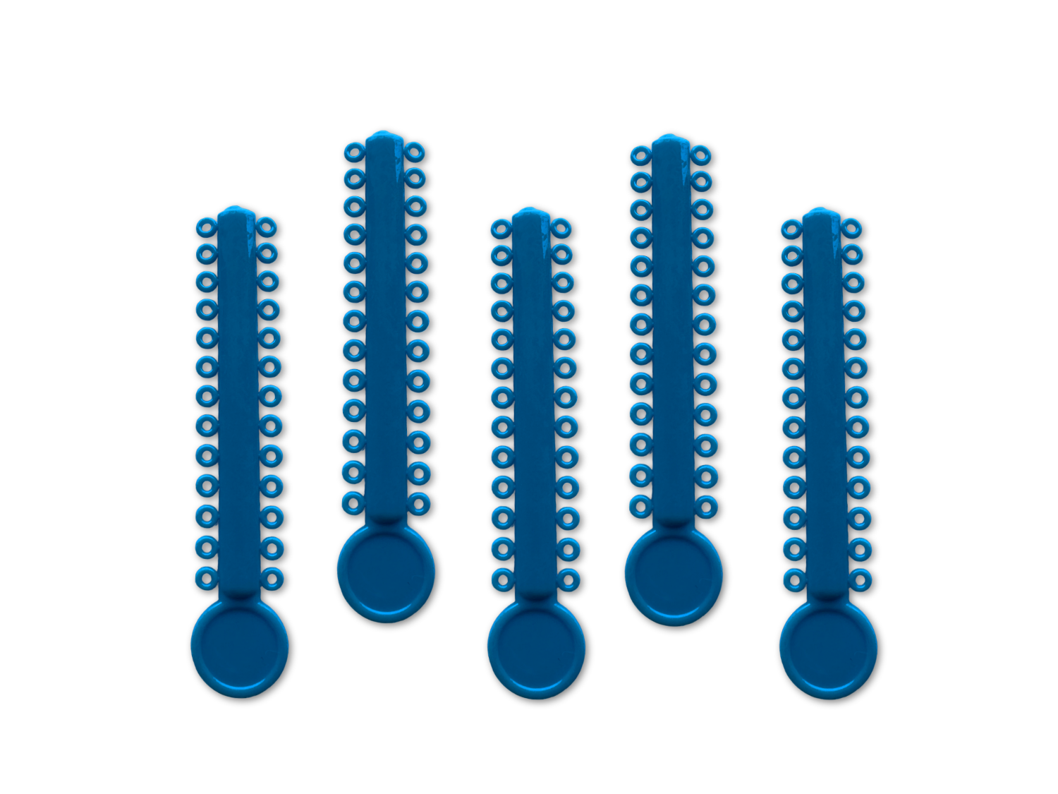 Elastische Ligaturen metallic blau , 40 Sticks (Inhalt ca. 1040 Stück)