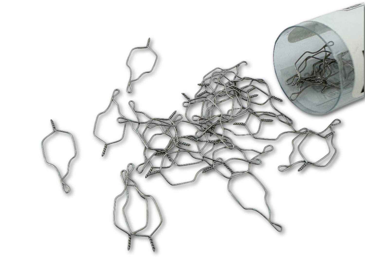 KOBAYASHI LIGATUREN, kurz .012 (100 Stück/Pack) KOBAYASHI LIGATUREN, kurz .012 (100 Stück/Pack)