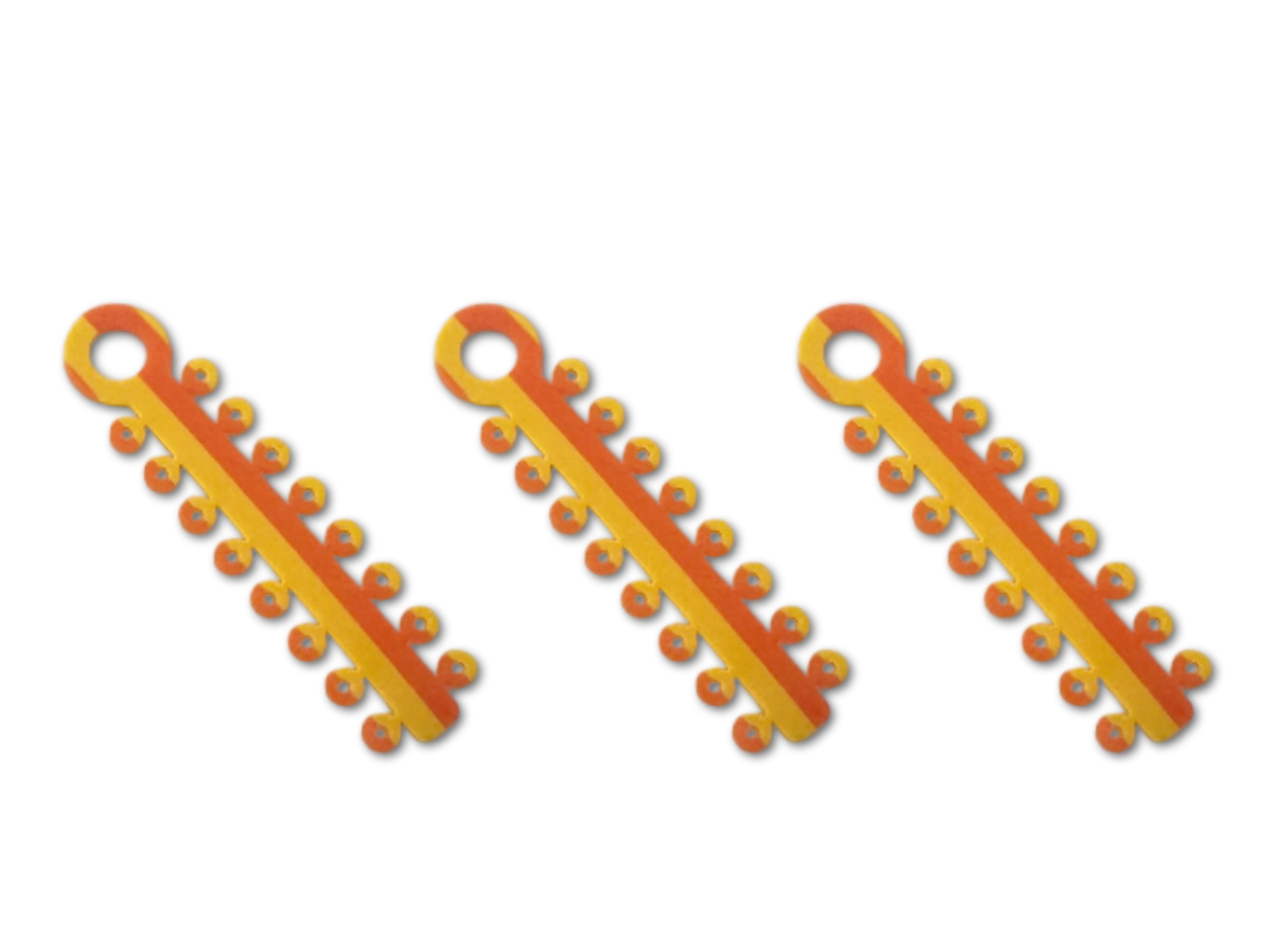 Elastische Duo Ligaturen verschiedene Farben 20 Sticks gelb/orange Elastische Duo Ligaturen verschiedene Farben 20 Sticks gelb/orange