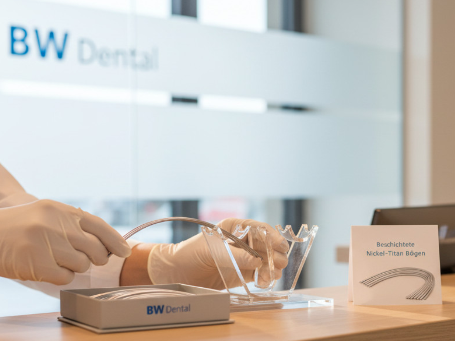 Niti Bögen weiß beschichtet Idealform & Euroform