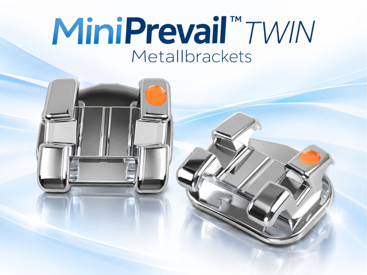 MiniPrevail™ TWIN Metall Brackets Roth & MBT .018 & .022