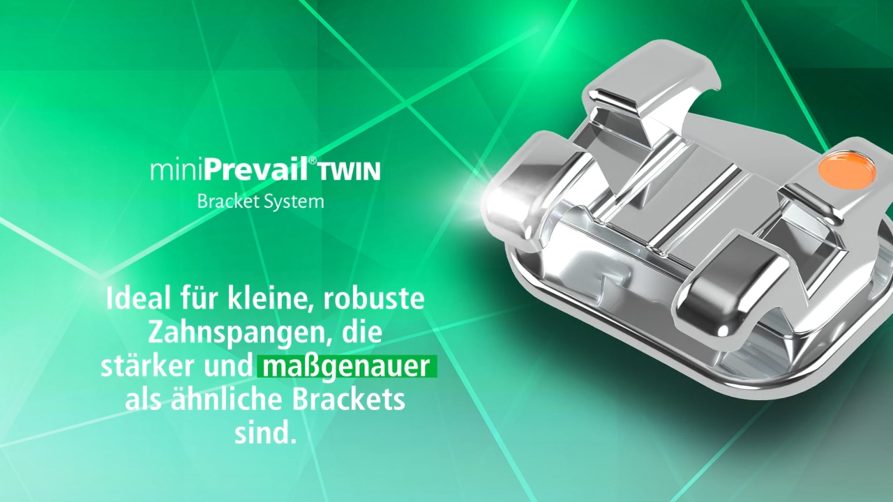 MiniPrevail™ TWIN Metall Brackets Roth & MBT .018 & .022