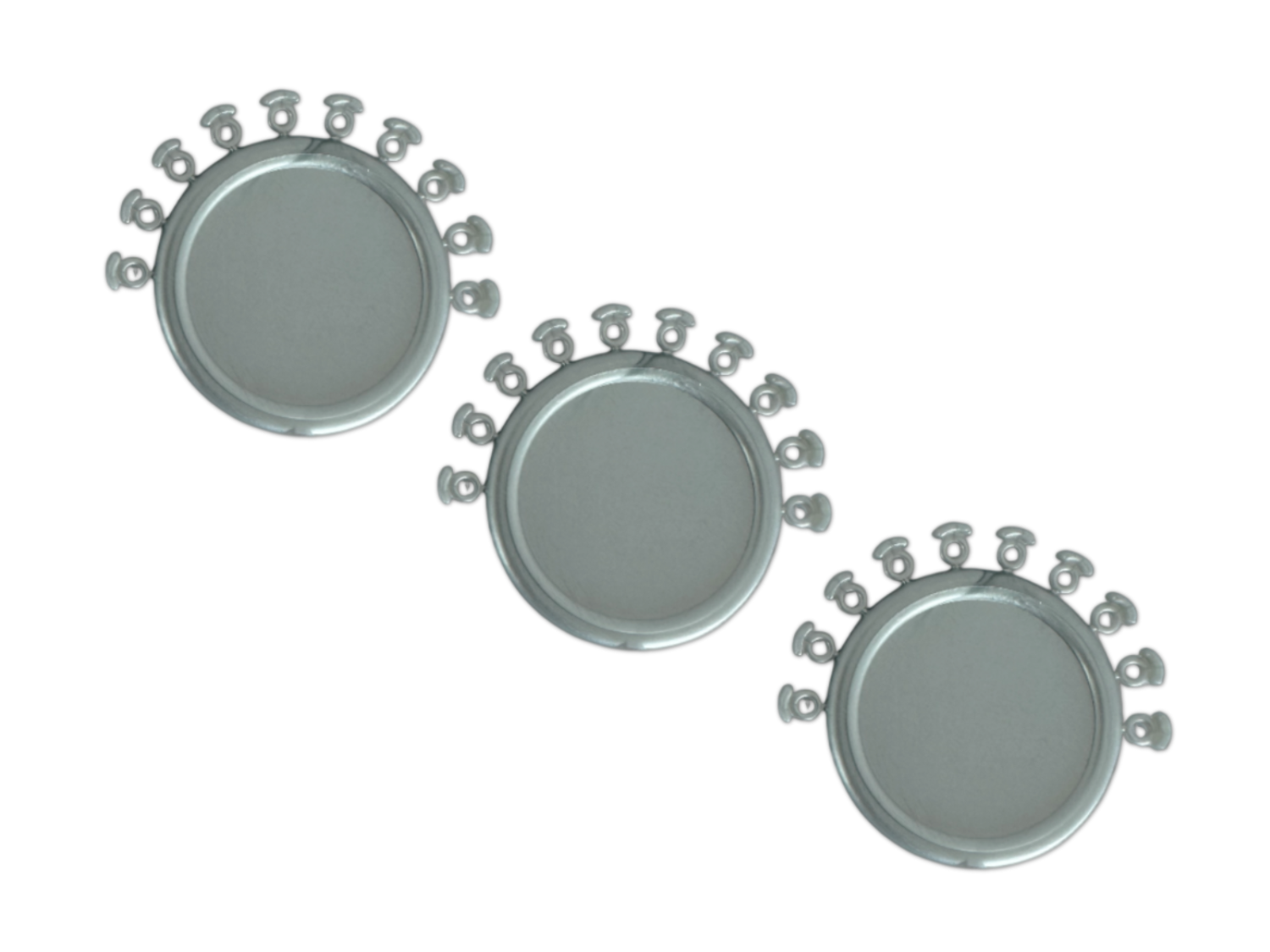 Elastische Ligaturen mit Aufbiss Silber, Stick (Inhalt 100 Stück)