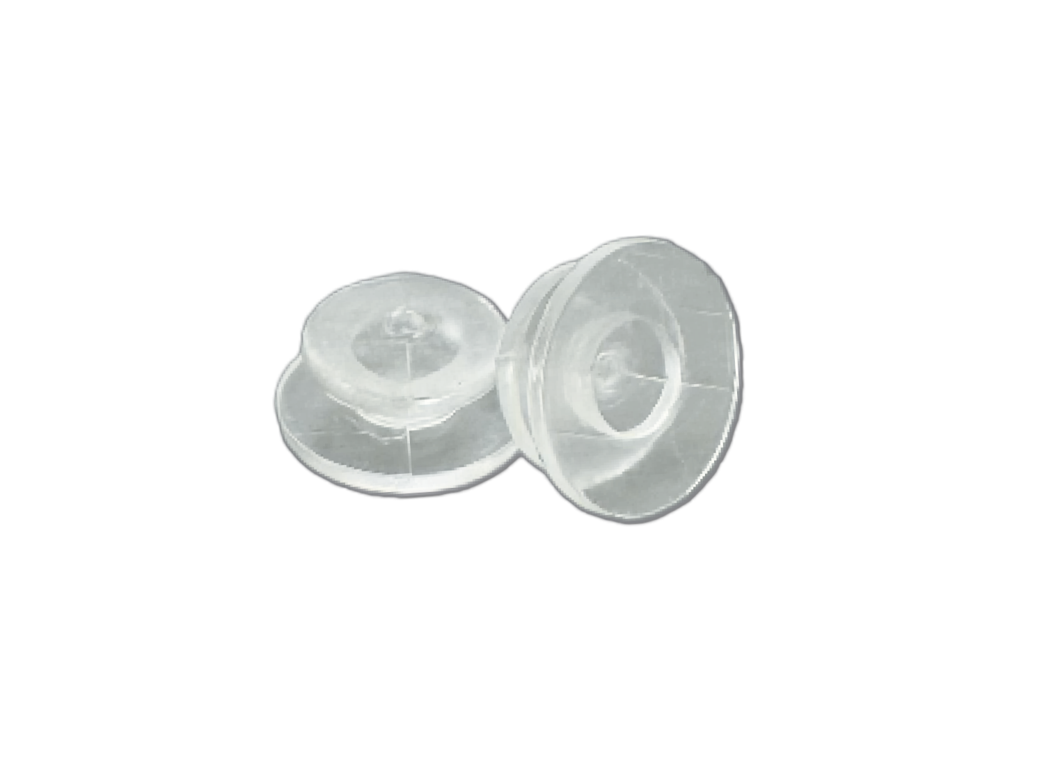 Buttons Knöpfchen aus Kunststoff glatt rund 10 Stk. klar Buttons Knöpfchen aus Kunststoff glatt rund 10 Stk. klar