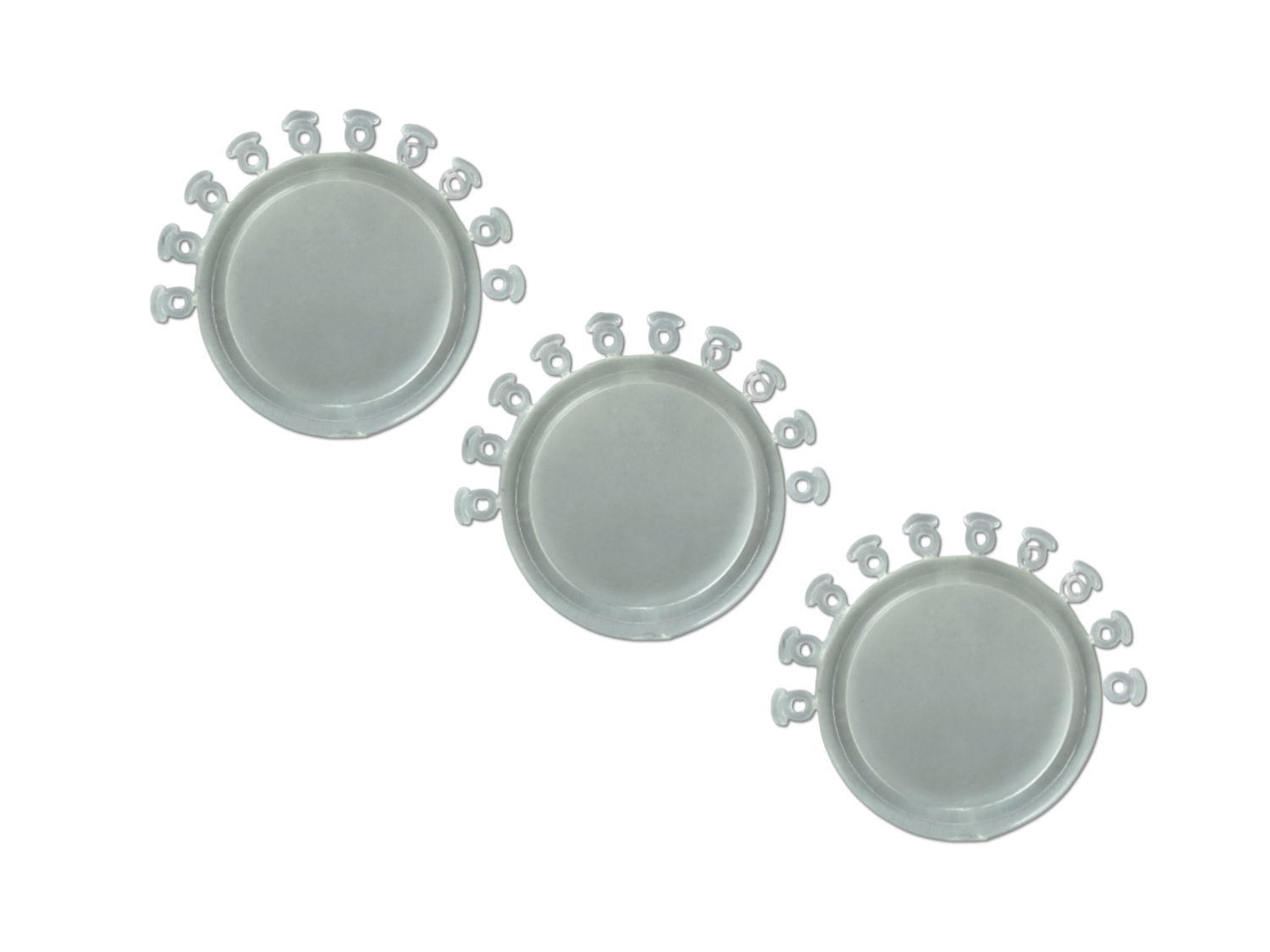 Elastische Ligaturen mit Aufbiss klar, Stick (Inhalt 100 Stück)