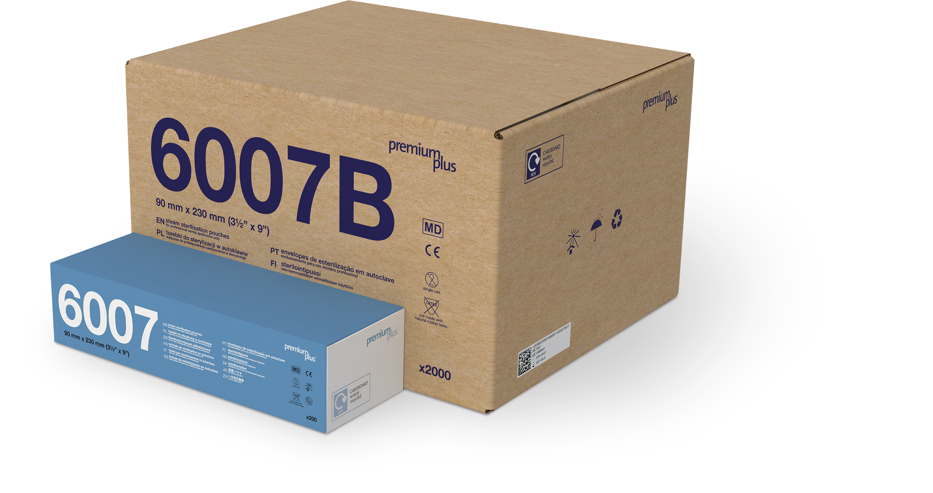 Sterilisationsbeutel Sterilisationstüten 90mm x 230mm / 200 Stück Sterilisationsbeutel Sterilisationstüten 90mm x 230mm / 200 Stück