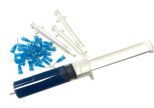 Ätzgel Jumbo Spritze, 60ml Kit Blau 37% Flüssig