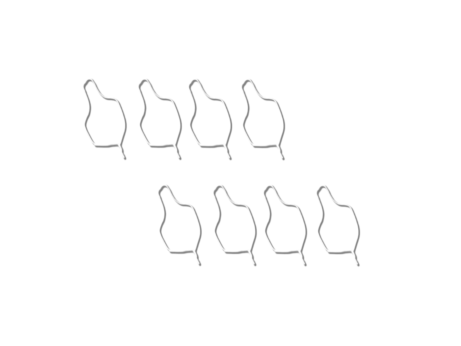 Drahtligaturen, Ligaturen beschichtet, kurz .012 (100 Stück/Pack) Drahtligaturen, Ligaturen beschichtet, kurz .012 (100 Stück/Pack)