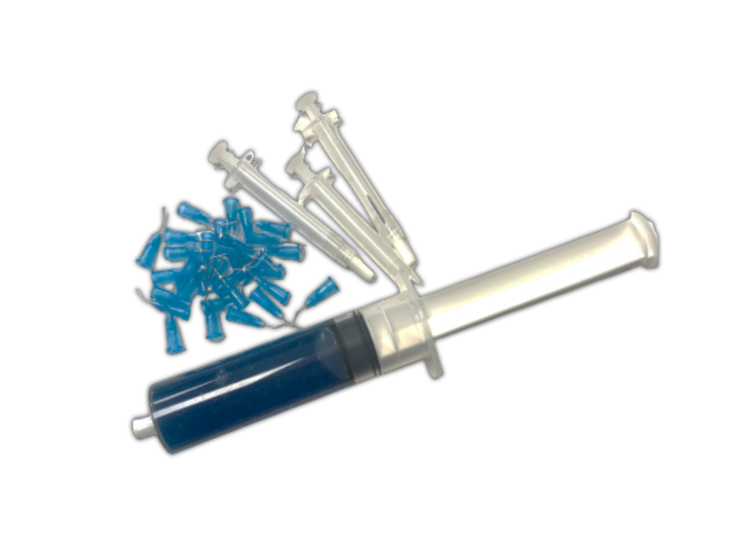 Ätzgel Jumbo Spritze, 60ml Kit Blau 37% Flüssig