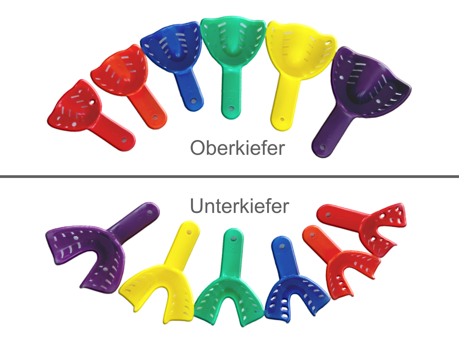 ABDRÜCKLÖFFEL KUNSTSTOFF, OK, Gr. 1 klein, Farbe: Rot ABDRÜCKLÖFFEL KUNSTSTOFF, OK, Gr. 1 klein, Farbe: Rot
