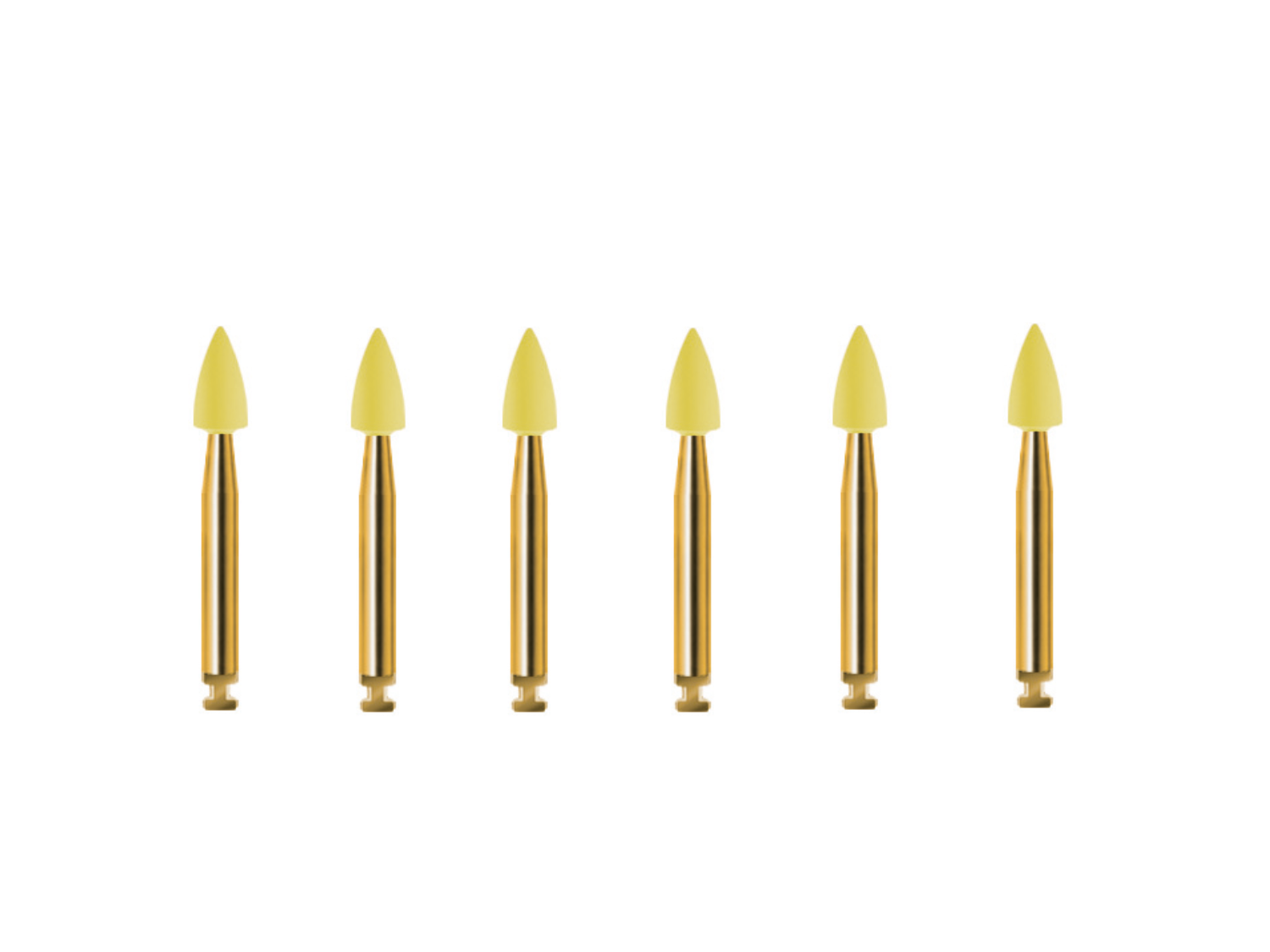 Polierer für Winkelstück kleine Spitze (6 Stück) Polierer für Winkelstück kleine Spitze (6 Stück)