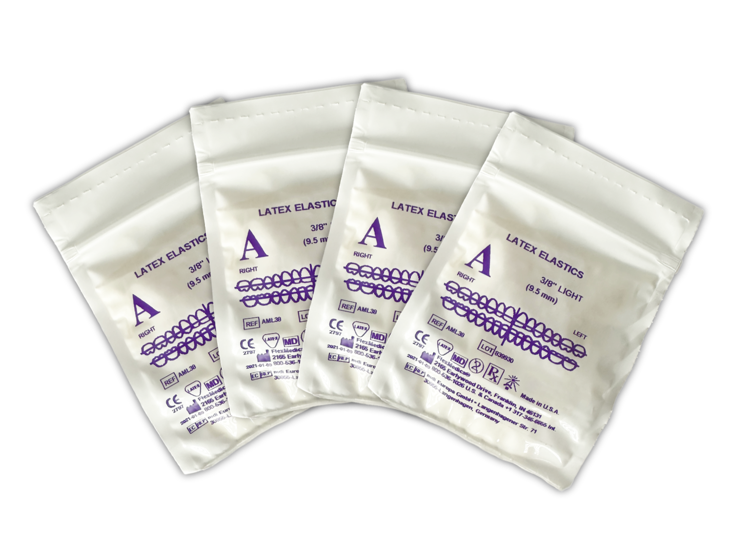 INTRAORALE GUMMIRINGE 3/8 light 2,5 oz. (70 gr.) klar, 100x100 Pack INTRAORALE GUMMIRINGE 3/8 light 2,5 oz. (70 gr.) klar, 100x100 Pack