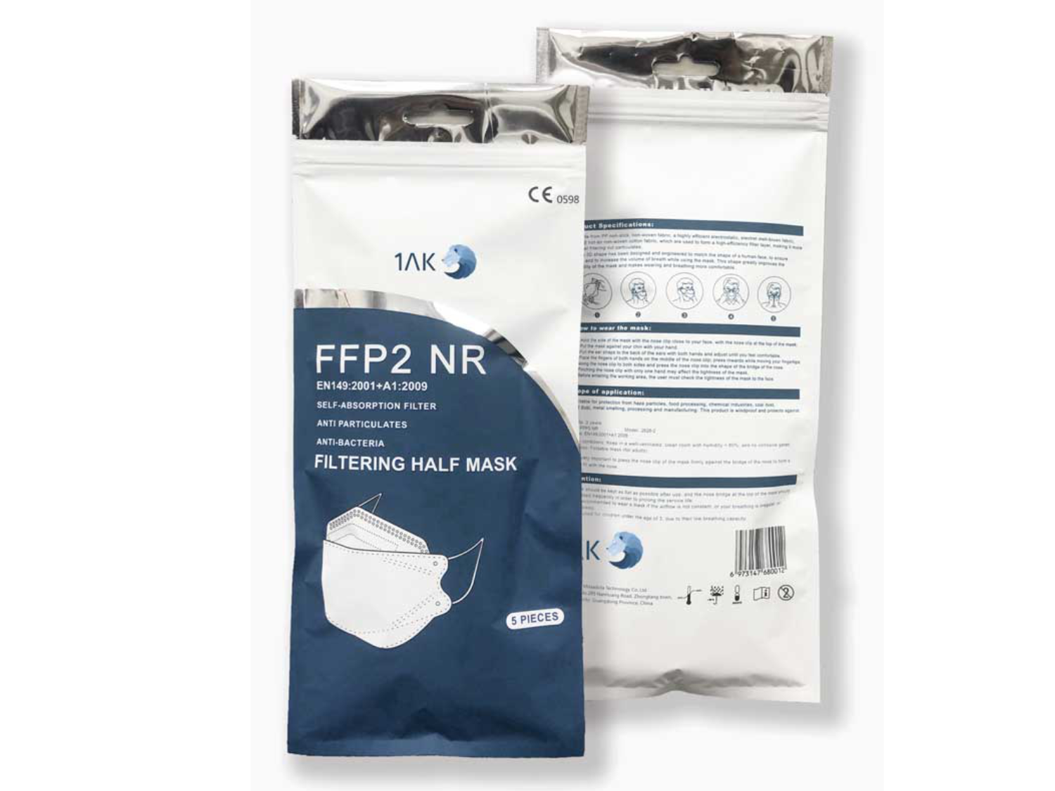 Miramask® FFP2 Masken Mundschutz 40er Pack Miramask® FFP2 Masken Mundschutz 40er Pack