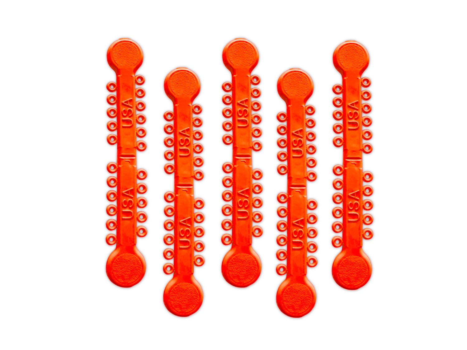 ELASTISCHE LIGATUREN Neonorange, Stick (Inhalt 1008 Stück)