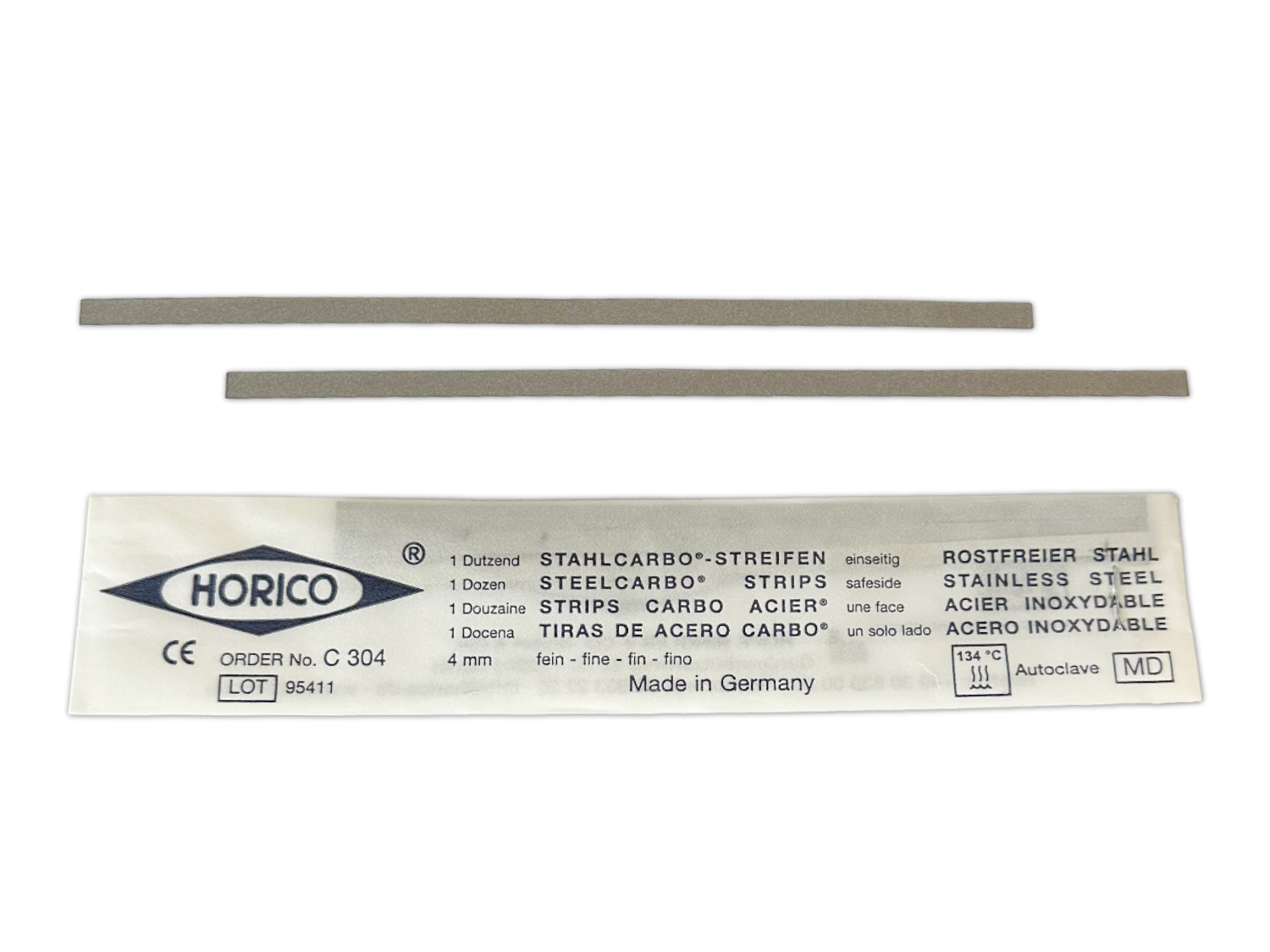 Strippstreifen StahlCarbo Separierstreifen, einseitig, fein 4mm C304 Strippstreifen StahlCarbo Separierstreifen, einseitig, fein 4mm C304