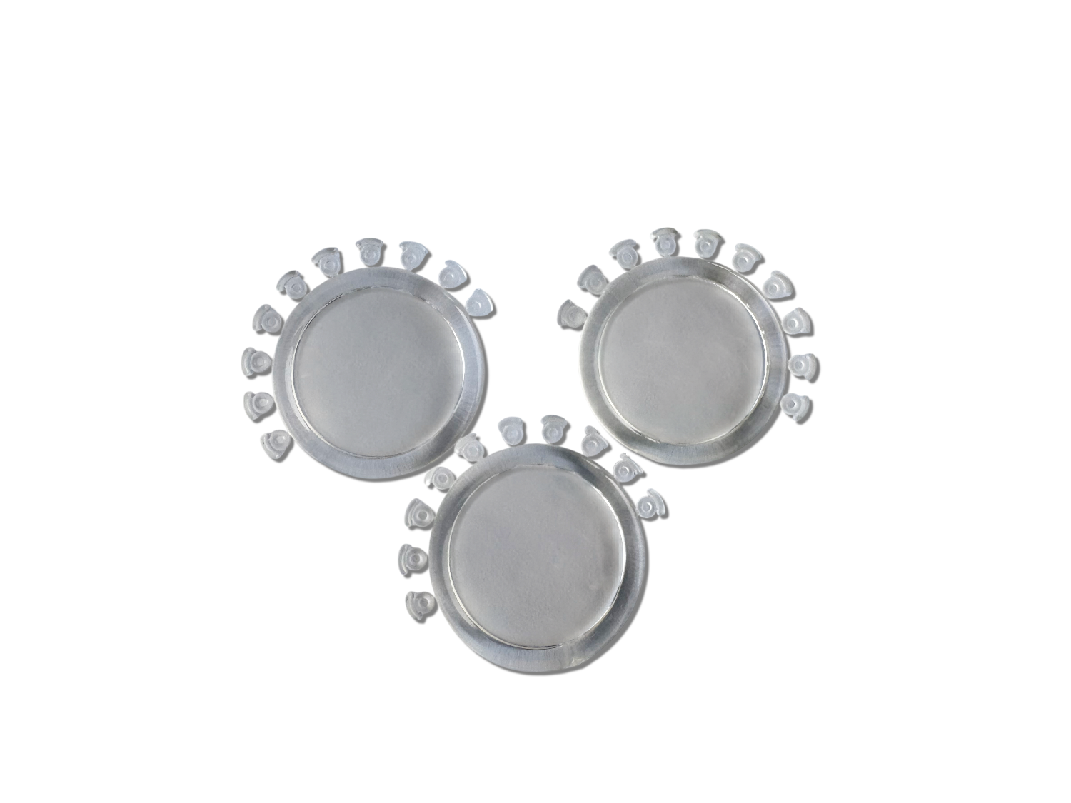 Elastische Ligaturen mit Aufbißschutz klar 100 Stück