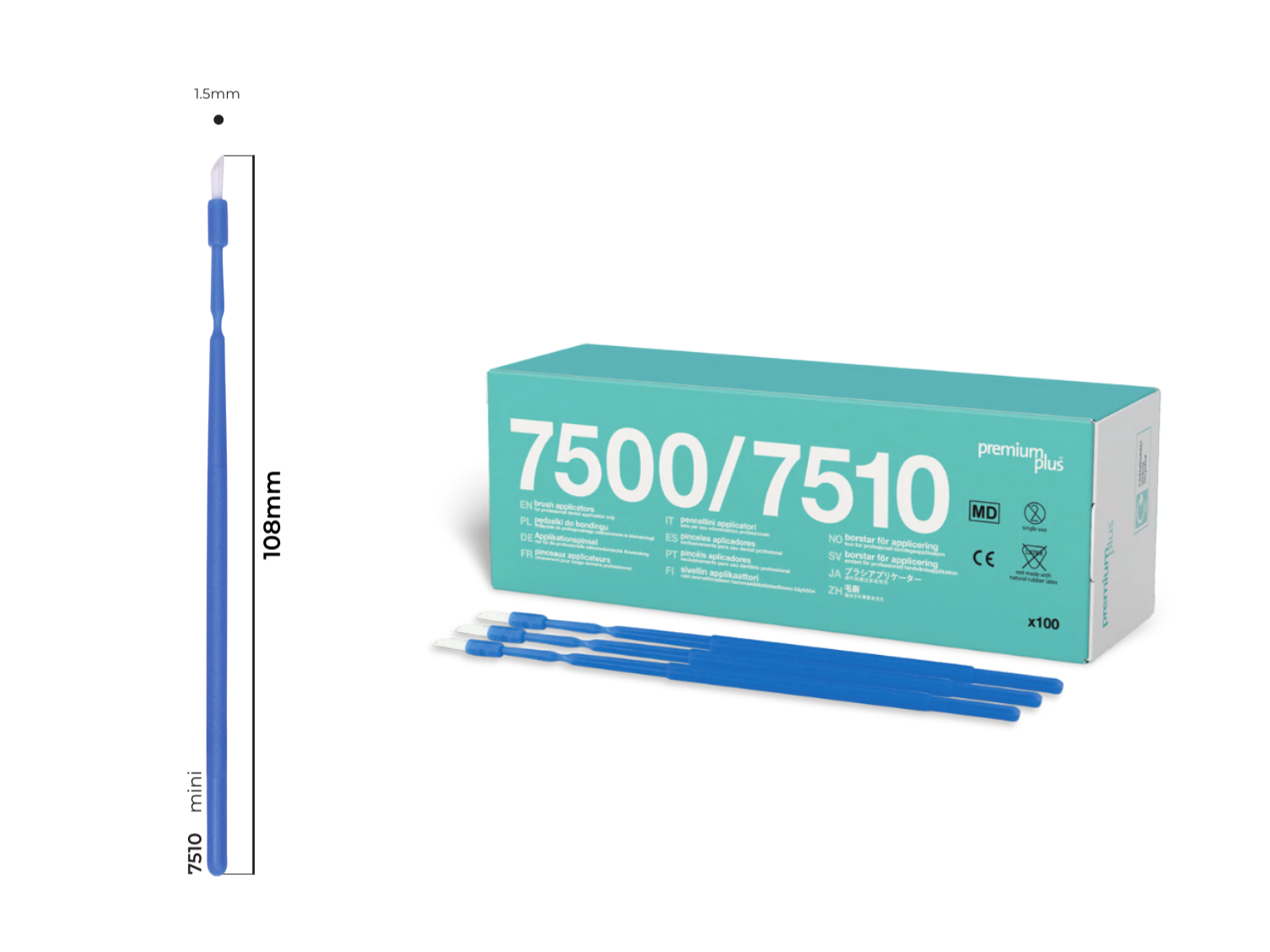 Applikationspinsel Primer Pinsel lang, ca. 11cm, fein Applikationspinsel Primer Pinsel lang, ca. 11cm, fein