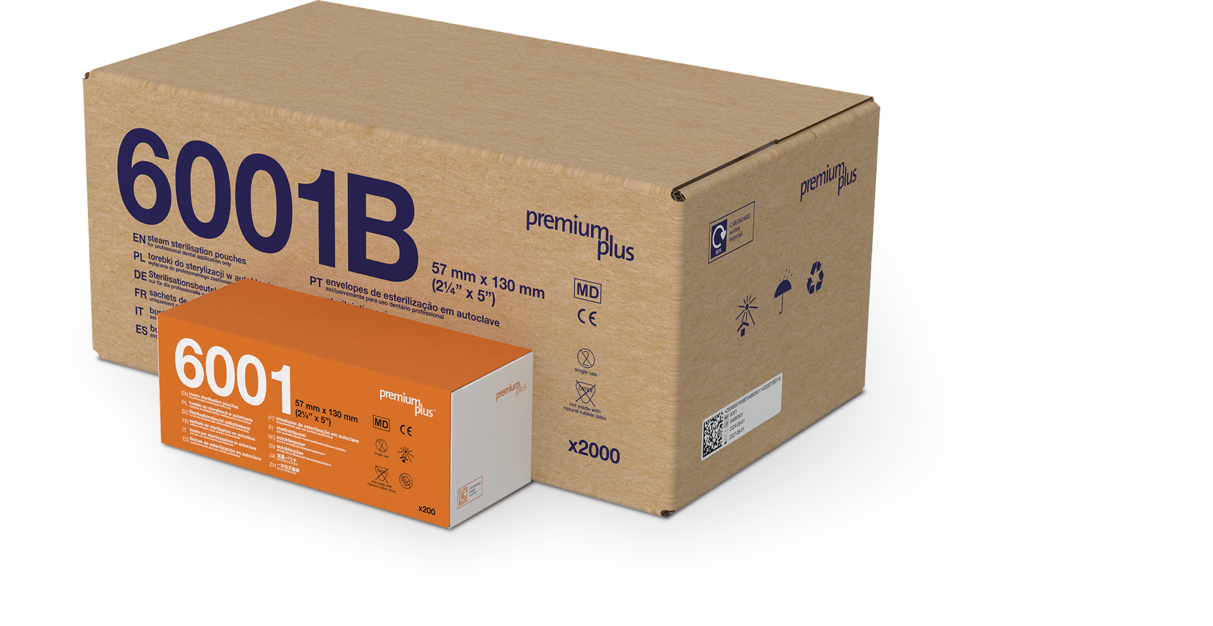 Sterilisationsbeutel Sterilisationstüten 57mm x 130mm / 200 Stück Sterilisationsbeutel Sterilisationstüten 57mm x 130mm / 200 Stück